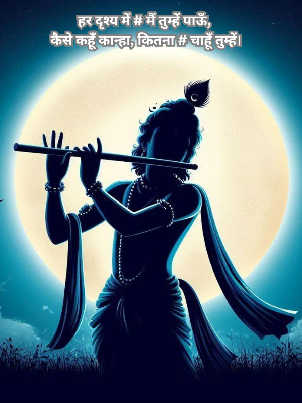 हर दृश्य में # मैं तुम्हें पाऊँ, कैसे कहूँ कान्हा, कितना # चाहूँ तुम्हें।.png