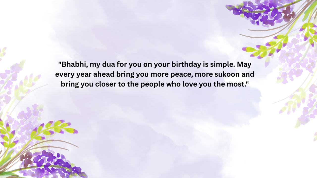 Birthday Prayers & Blessings for Bhabhi