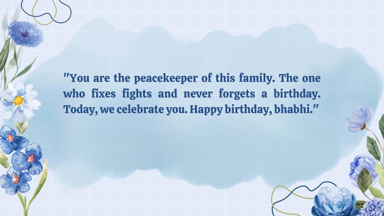Heart-Touching Birthday Wishes for Bhabhi