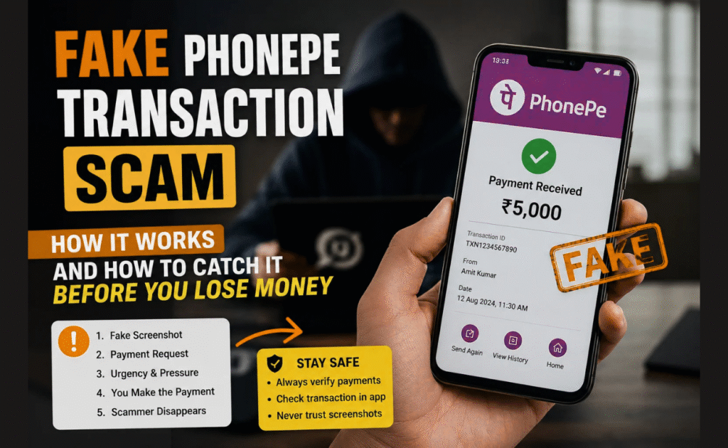 Fake PhonePe Transaction Scams: How to Identify & Avoid Getting Tricked Fake PhonePe Transaction Scams: How to Identify & Avoid Getting Tricked