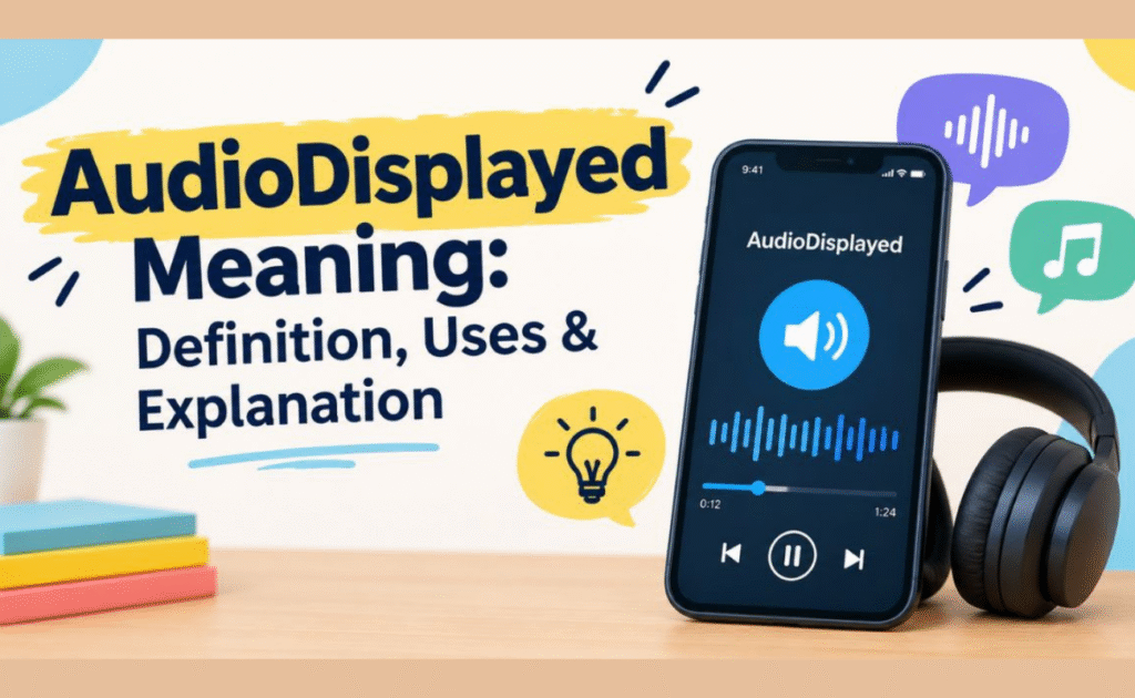 Audiodisplayed Meaning: What It Actually Means and Why You Keep Seeing It Audiodisplayed Meaning: What It Actually Means and Why You Keep Seeing It