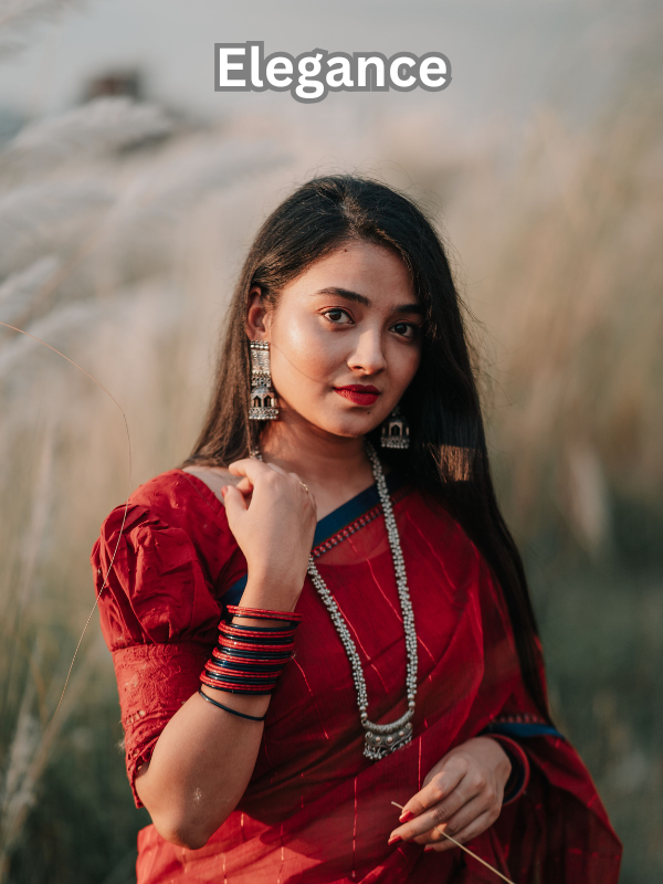 One Word Saree Captions
