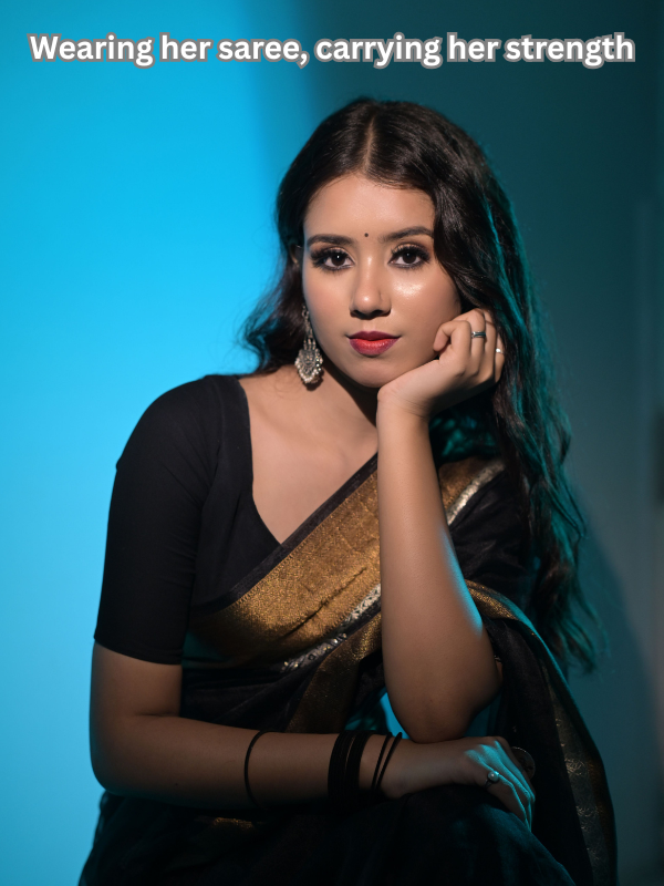 Saree Captions for Moms Saree