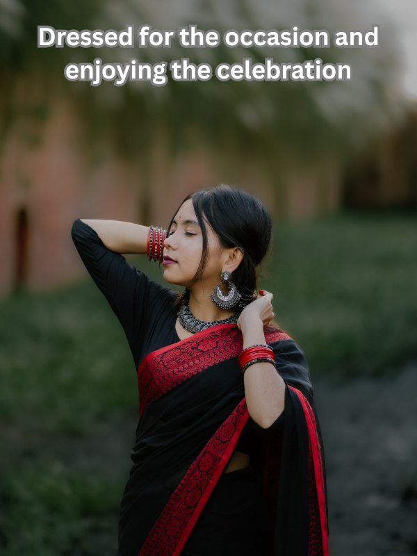 Wedding & Festive Saree Captions